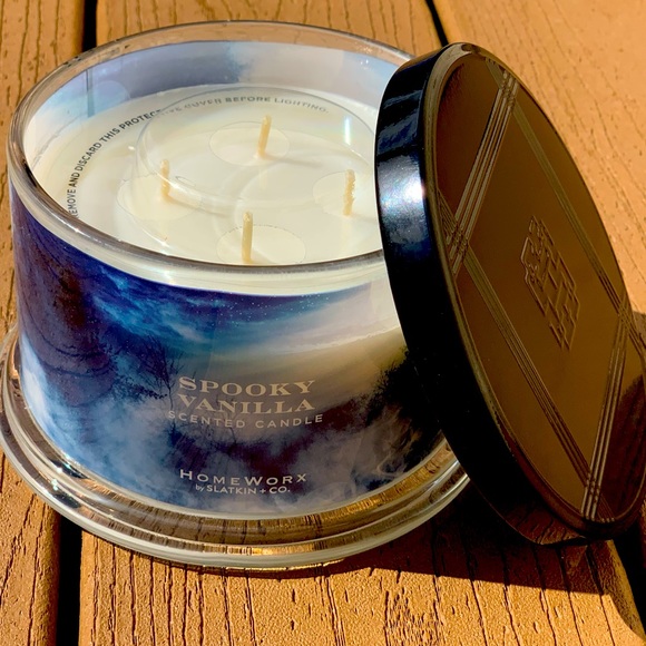 🆕SPOOKY VANILLA HARRY SLATKIN HOMEWORX 4 WICK, 18oz CANDLE NWTS! - Picture 5 of 5